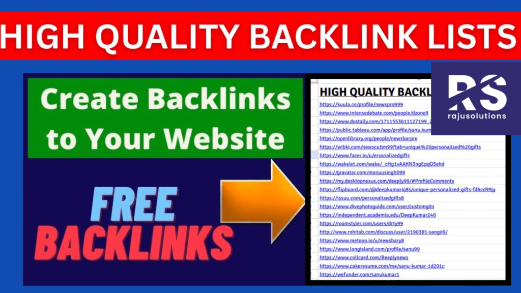 High Quality Backlink Lists 2025