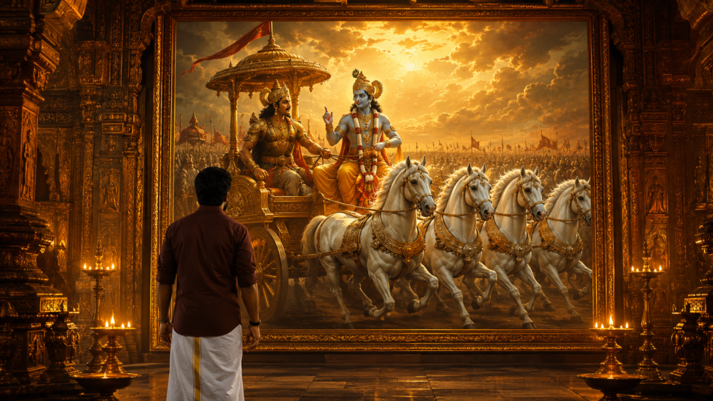 How to Create Mahabharata AI Images with Lord Krishna & Arjuna (Complete Guide)