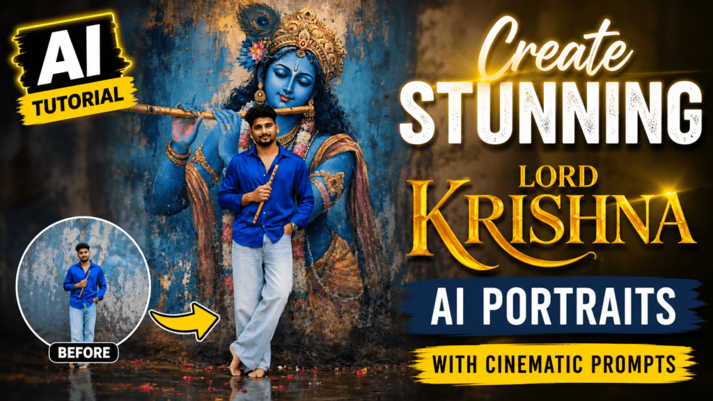 How to Create Stunning Lord Krishna AI Portraits with Realistic Cinematic Prompts